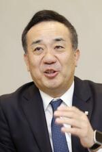 　インタビューに応じる東京海上日動火災保険の城田宏明新社長