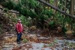 　土砂崩れで通れなくなった石川県輪島市町野町の寺山地区から市街地へ続く市道＝２０２４年１１月