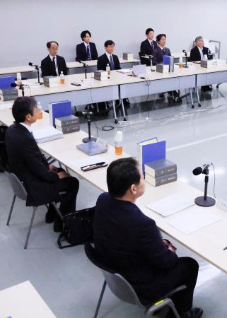 　法務省で開かれた「危険運転」の要件見直しを議論する有識者検討会＝１３日午後