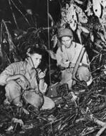 　太平洋戦争に「コードトーカー」として従軍する米先住民族ナバホの人たち（ゲッティ＝共同）