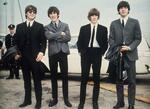 　ビートルズのメンバー＝１９６４年７月、英中部リバプール（ＡＰ＝共同）