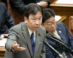 　衆院予算委で質問する立憲民主党の枝野幸男氏＝８日午前