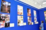 北栄町内で事業を営む８人の仕事のスタイルを紹介した写真が展示されている