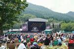 　フジロックフェスティバルのメインステージ＝２０２３年７月、新潟県湯沢町
