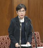 　衆院政治倫理審査会で、質問に答える自民党の稲田元防衛相＝１７日午後