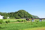 田内城跡の全景（６月１７日撮影）