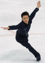 　全日本選手権で優勝した田村岳斗の自由演技＝２００３年１２月２７日、長野市ビッグハット