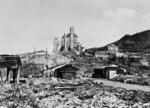 　原爆投下で破壊された長崎市の浦上天主堂＝１９４５年１２月