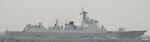　宗谷海峡を通過した中国海軍のミサイル駆逐艦（防衛省統合幕僚監部提供）