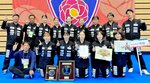 初優勝で１部昇格を決めたチアフル鳥取＝滋賀ダイハツアリーナ