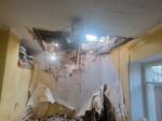 　１８日、ロシアによる攻撃で破壊されたウクライナ南部オデッサの建物（ロイター＝共同）