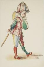 　エドゥアール・マネ「プルチネッラ」（１８７４年　カラー・リトグラフ　国立西洋美術館所蔵）（提供写真）