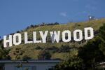 　ロサンゼルスにある「ハリウッドサイン」＝９日（ロイター＝共同）