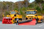 　国交省の除雪車両＝２５日午後、石川県七尾市