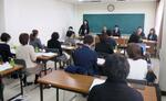 　共学化の勧告について、さいたま市の浦和第一女子高で実施された埼玉県教育委員会の聞き取り＝１月