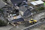 　能登半島地震で損壊した家屋＝１月、石川県珠洲市