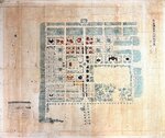 米子市文化財に指定するよう答申された「皆生温泉市街地設計図」（市提供）
