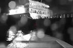 　黒海でロシアのタンカーに接近する水上ドローンからの映像。５日に公開された動画からの画像（ＡＰ＝共同）
