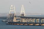 　ウクライナ南部クリミア半島とロシア本土を結ぶクリミア橋＝９月（タス＝共同）