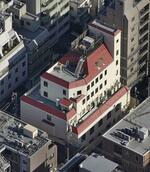 　世界平和統一家庭連合（旧統一教会）の本部が入るビル＝２０２３年１月、東京都渋谷区