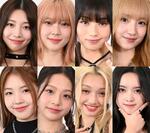 　ＵＮＩＳメンバー。上段左からナナ、コトコ、ヒョンジュ、パン・ユナ。下段左からオ・ユナ、ソウォン、ゼリー・ダンカ、エリシア＝９月２日、東京・渋谷（撮影・小島健一郎）