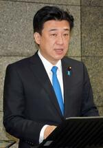 　記者会見する木原防衛相＝２８日午前、防衛省