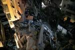 　レバノンの首都ベイルート南郊でイスラエル軍の空爆を受け、破壊された建物＝３０日（ＡＰ＝共同）