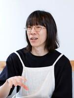 　「日記を１日でも書けたら自分を祝福しましょう」と話す栗本凌太郎さん＝東京都世田谷区