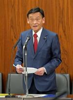 　参院政治倫理審査会で弁明する自民党の末松元文科相＝３１日午前