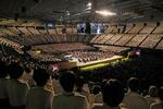 　大阪城ホールで開かれた「サントリー１万人の第九」＝３日午後、大阪市中央区（毎日放送提供）