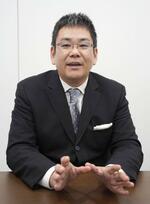 　インタビューに応じるＯＰＰＯ日本法人の河野謙三専務