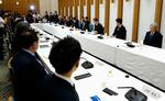 　首相官邸で開かれた、「能動的サイバー防御」に関する有識者会議＝２９日午前