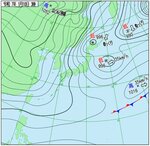 １０日午前３時の天気図（気象庁ホームページより）