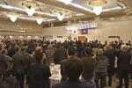 　自民党鳥取県連が主催した政治資金パーティー＝２月１０日、鳥取市