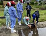 　準大賞の熊本県立南稜高校が治水対策として実践した「田んぼダム」＝22年５月