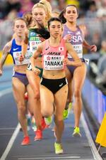 　女子３０００メートル決勝　力走する田中希実＝南京（共同）