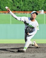 準々決勝・米子西－米子東　米子東は四回から継投した石倉が無失点の好投で勝利につなげる＝ヤマタスポーツパーク野球場