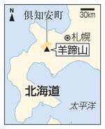 　羊蹄山（北海道☆（人ベンに貝の目が組のツクリ）知安町）