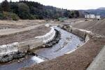 　復旧工事が進む、石川県輪島市の塚田川周辺＝２０日午前