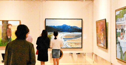 昨年の美術展の様子