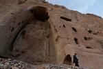 　バーミヤン遺跡にあった大仏の残骸＝２０２３年３月、アフガニスタン中部（ロイター＝共同）