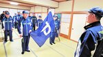 奮闘を誓う鳥取県選手団＝山形市の県選手団宿舎