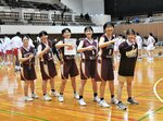 選手５人とマネジャーで大会を戦い抜いた鳥取西＝どらドラパーク米子市民体育館