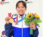 日本学生選手権で優勝を飾り勢いに乗る安田舞＝東京アクアティクスセンター