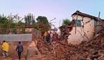 　地震の被害を受けたネパール北西部＝４日（ネパール首相府提供・ＡＰ＝共同）