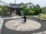 日本最大級の九曜星占盤。直径８メートルある＝倉吉市の満正寺