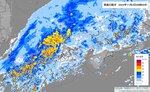 ２日午前８時現在の雨雲の動き（気象庁ホームページより）