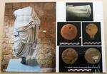 　西山伸一教授が参加したレバノンの発掘調査で出土した、ローマ時代の遺物を収めた写真