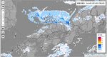 １８日午後５時２０分現在の雨雲の動き（気象庁ホームページより）