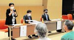 「本人の意思を尊重してほしい」と訴える植村理事長（左）